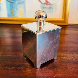 Vintage Webster Wilcox Oneida Vanity Trinket Lidded Box Silverplate Grandpa Chic